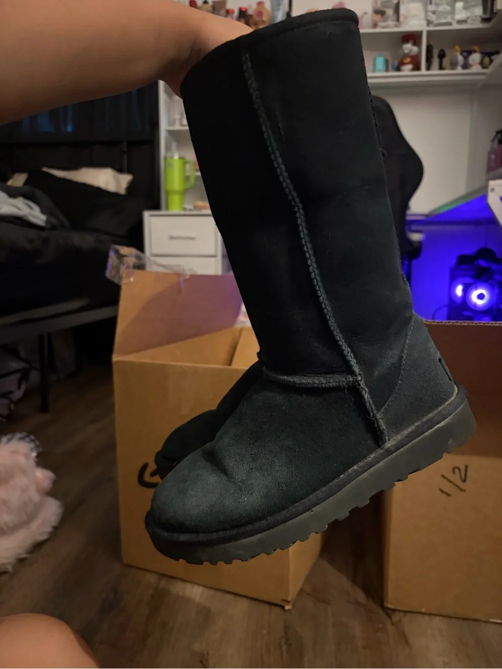Black UGG Classic Tall boots